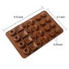 24 Grid Silicone Chocolate Mold Candy Making Molds DIY Baking Candy Mold for Chocolate Candy Soft Candy Cake Decoration