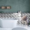 10Pcs 15*15cm Tile Stickers Waterproof Art Wall Decal  Living Room Wall Sofa Background