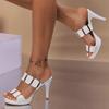 New Korean Style Fish Mouth High Heel Sandals Summer Cool Slippers Ladies Waterproof Wedge Heel Slipper