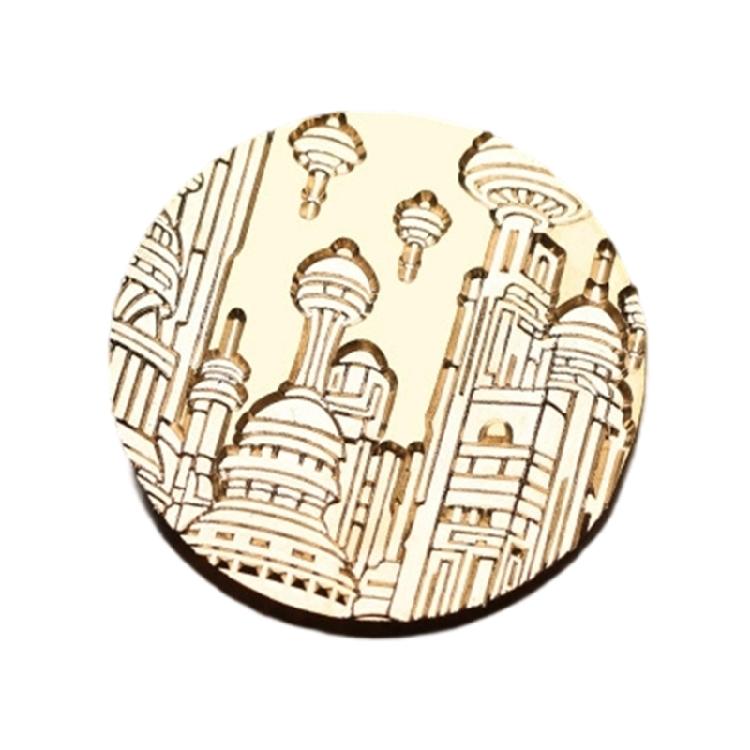 

Antique Seal Stamp Head Building Engraved Seal Stamp Replacement for Seal Envelope Card Wedding Invitations Scrapbooking