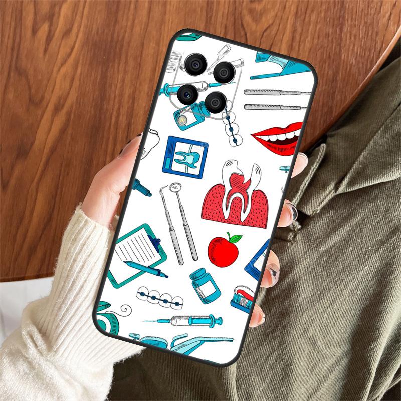 Dentist Tooth Dental Hygienist Case For Samsung Galaxy M12 M32 M52 M35 M55 M15 M11 M13 M14 M06 M16 M36 M56 M31 M53 M34 M54