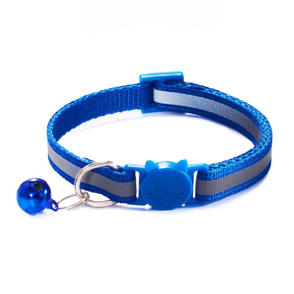 with Bells Adjustable Size Cat Head Pattern Kitten Decor Cat Neck Strap Pet Accessories Cat Collar
