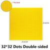 Single Double Sided Building Plates 32X32 16X16 16X32 Dots Diy Simulated Scene Building Block Base Compatible With Major Brands