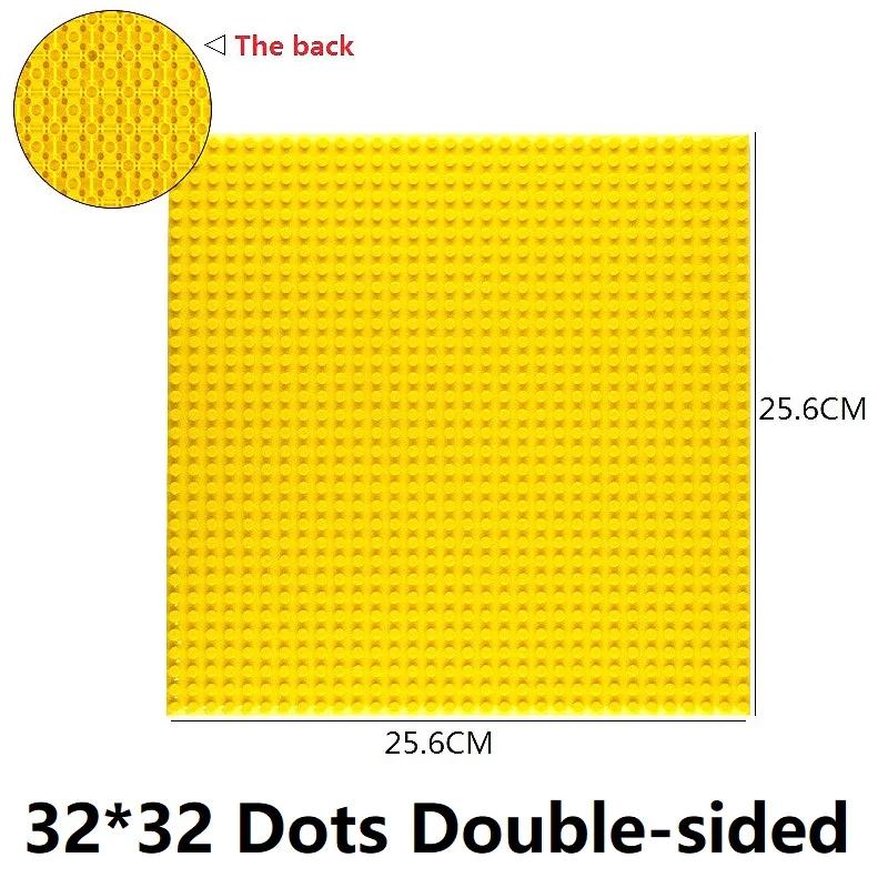 Single Double Sided Building Plates 32X32 16X16 16X32 Dots Diy Simulated Scene Building Block Base Compatible With Major Brands