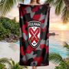 Fulham Football Strandtuch Weiches Mikrofaser Sommerhandtuch Schnelltrocknendes Saugfähiges Handtuch für Strand Schwimmbad Reisen
