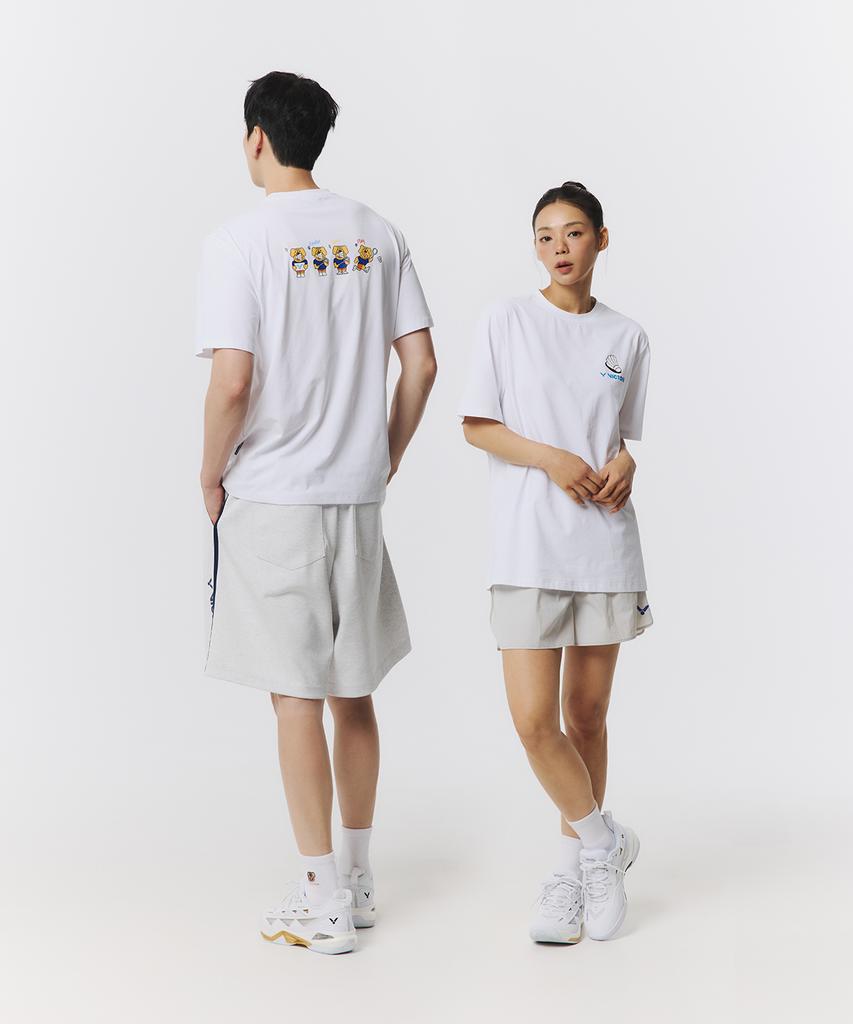 Bigteo Cheer Up Shuttle Badminton Unisex Oversized T-Shirt (Vt25Cto208U)