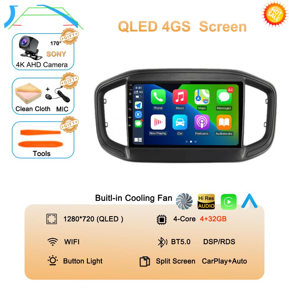 Android 14 Auto Carplay For Fiat Strada 2020 2021 2022 Car Radio Multimedia Video Player GPS Navigation Stereo 360 Camera WIFI