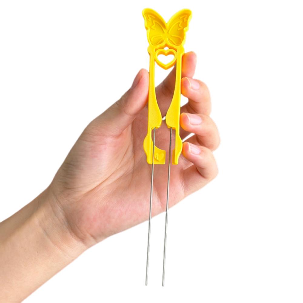 

Multifunctional Fusion Beans Pen Handmade DIY Collage Bead Clip Handmade Accessories Butterfly yellow