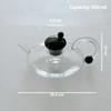 Glass Teacup Teapot Set Pitcher and Cup Set Round Coffee Pot Lovely Glass Decoration Cup Afternoon Tea Cups
