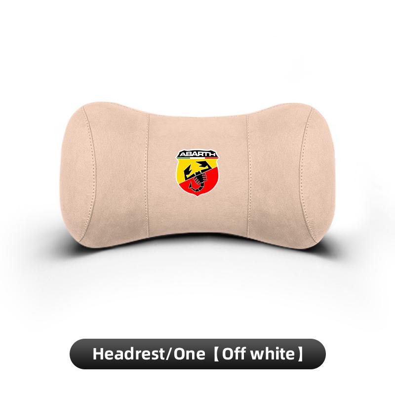 Wildleder Kopfstütze Auto Atmungsaktiv Memory Schaum Nackenkissen Für Fiat Abarth Argo Croma Albea Tipo Palio Viaggio 500 Punto Panda Stilo