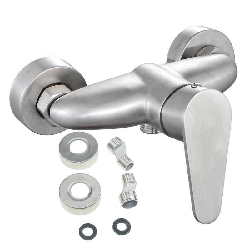 Stainless Steel Dual-purpose Bathroom Water Valve Bathroom Water Valve Hot Cold Water Faucet Shower Set Bathtub Mixing Switch