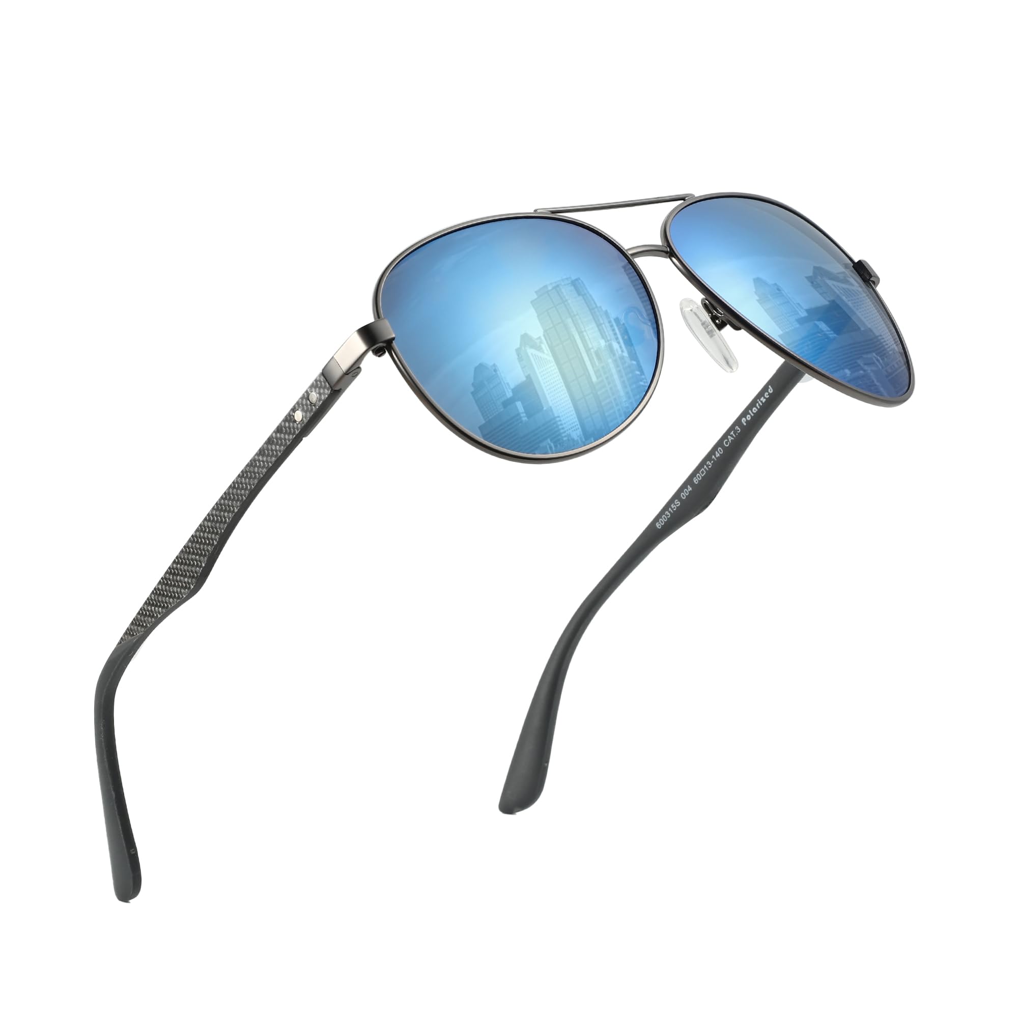 

ZENOTTIC Carbon Fiber Polarized Sunglasses Pilot Shade for Men Uv Protection Fishing Driving Golf