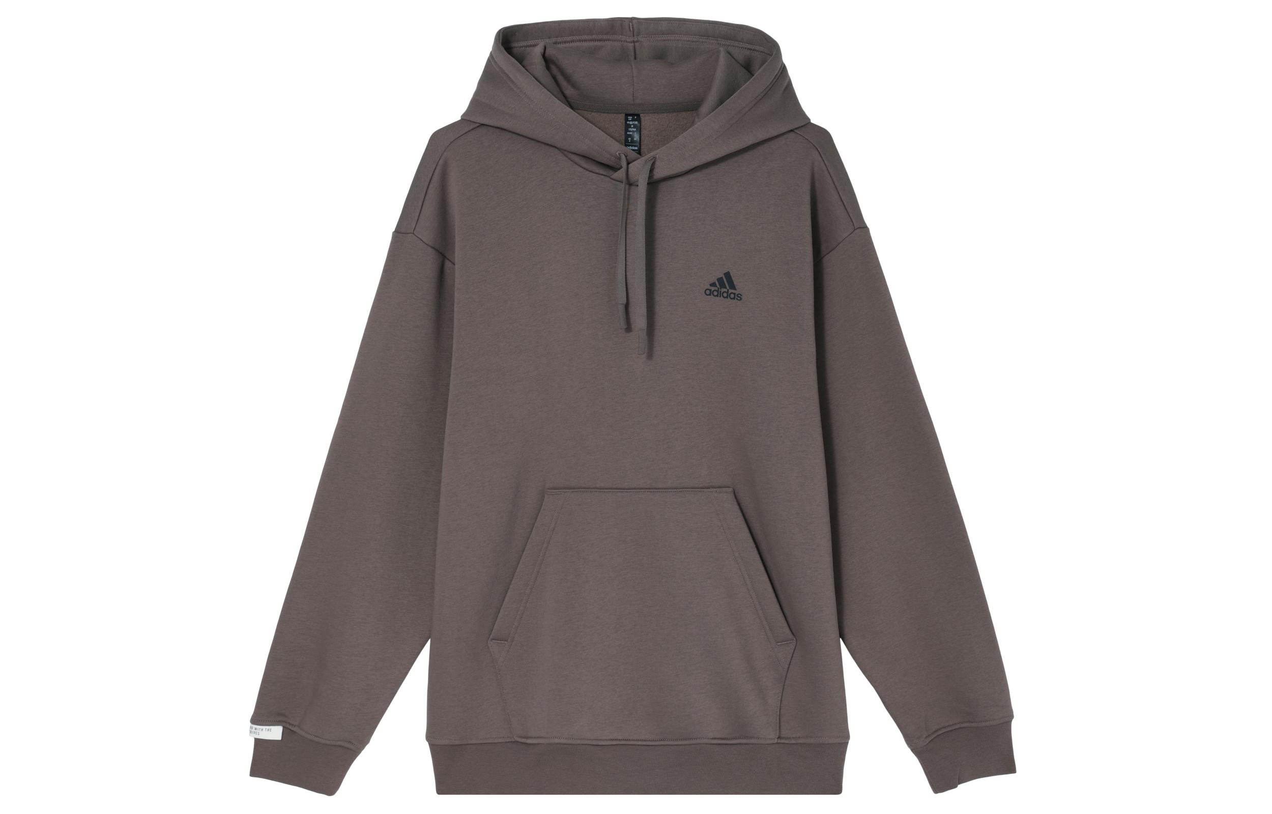Adidas LABEL Sweatshirt Unisex Stratum Dark Earthy Brown/Black JM9077 M