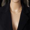 Ladies Elegant Love Heart Necklace Earring Jewelry Set 2 in 1