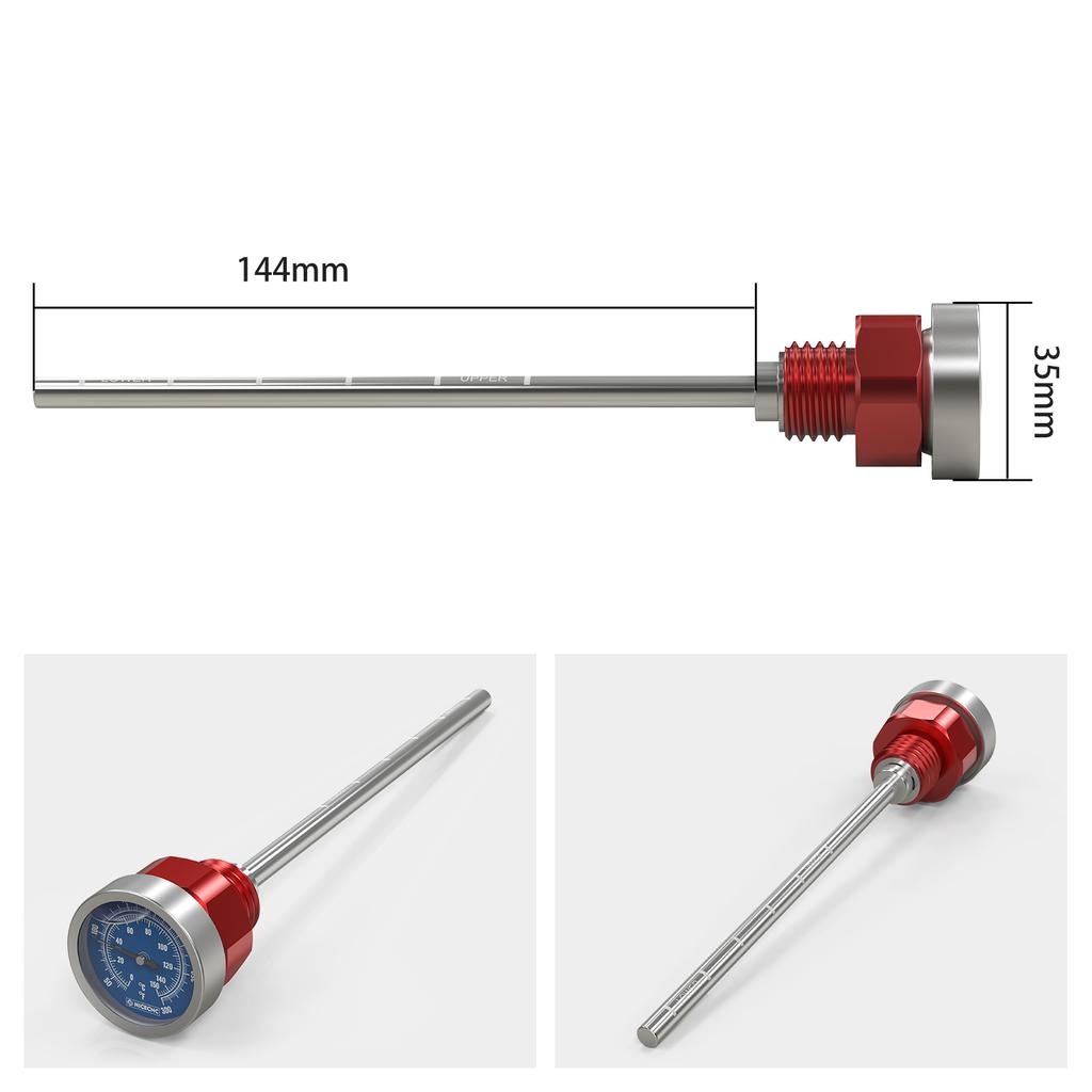 NICECNC For Honda XR650L XR 650L 1993-2025 2024 2022 2021 2020 Motorcycle Oil Temperature Thermometer Dipstick Gauge Aluminum