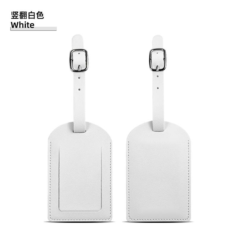 Thickened PU Luggage Tag Women Men Flight Holiday Travel Accessories Suitcase Tags Name ID Address Lable Bag Tags for Luggage