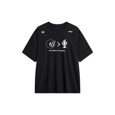 Li Ning Bad Five Professional Basketball Series Jimmy Butler Sports Short Sleeve T-Shirt Men Tops Black AHST977-1