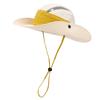 Breathable Unisex Outdoor Mountaineering Hat with Wide Brim for Fishing, Sun Protection, Hiking, Camping, and Western Cowboy Style