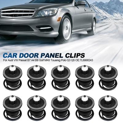 10Pcs 7L6868243 For  VW Passat B7 A4 B8 Golf MK6 Touareg Polo Q3 Q5 Car Door Trim Panel Card Clips Rivets Fasteners
