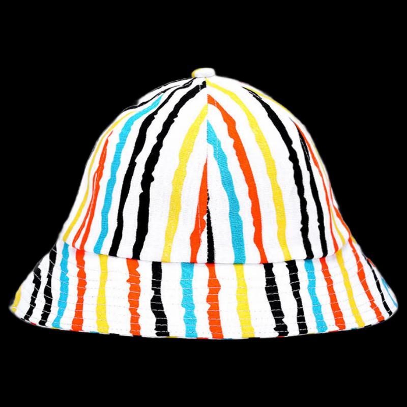ZHENYUEQI Цветная полосатая панама