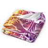Soft Warm BlanketChild Decorative Zoros Rainbow Neon Sword Art Throw Blanket Flannel Bedspread For Living Room Sofa Bed Cover