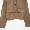 Araltay New Arrival Fashion Style Women's Clothing Fashionable All-Match Suede Effect Short Jacket 4968224