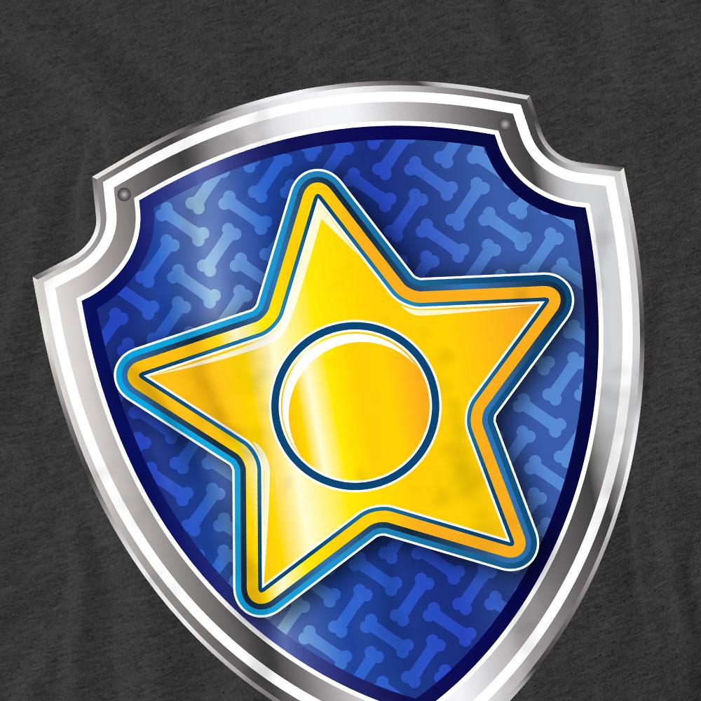 Paw Patrol Unisex Adult Chase Badge T-Shirt