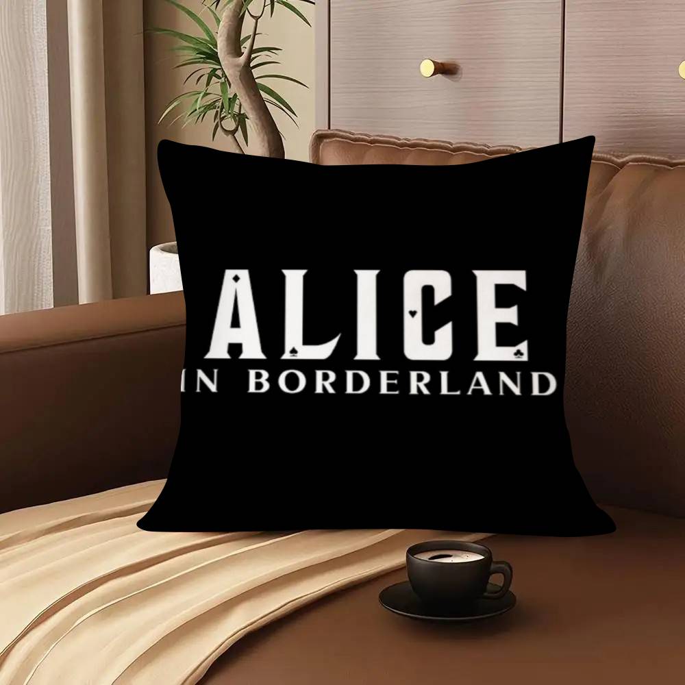 1Pc Alice In Borderland Pillow Case Fashion Square Pillowcase Bedroom Sofa Room Ins Decoration Leisure