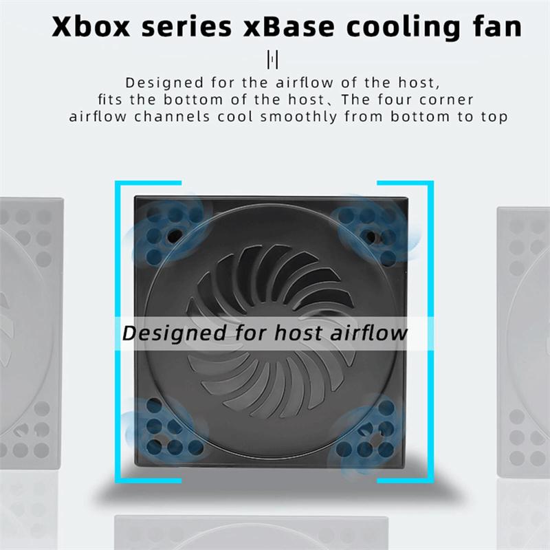 Cooling Fan For Xbox Series X With 3 Usb Port Xbox Series X External Cooler Turbo Temperature Control Fan Console Standing Mount