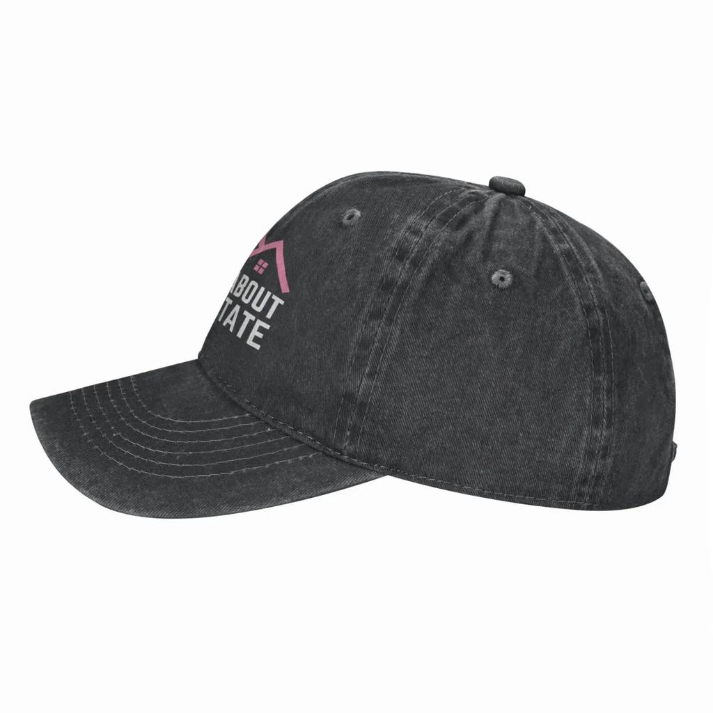 Ask Me About Real Estate Hats Trucker Hat for Men Women Dad Baseball Cap