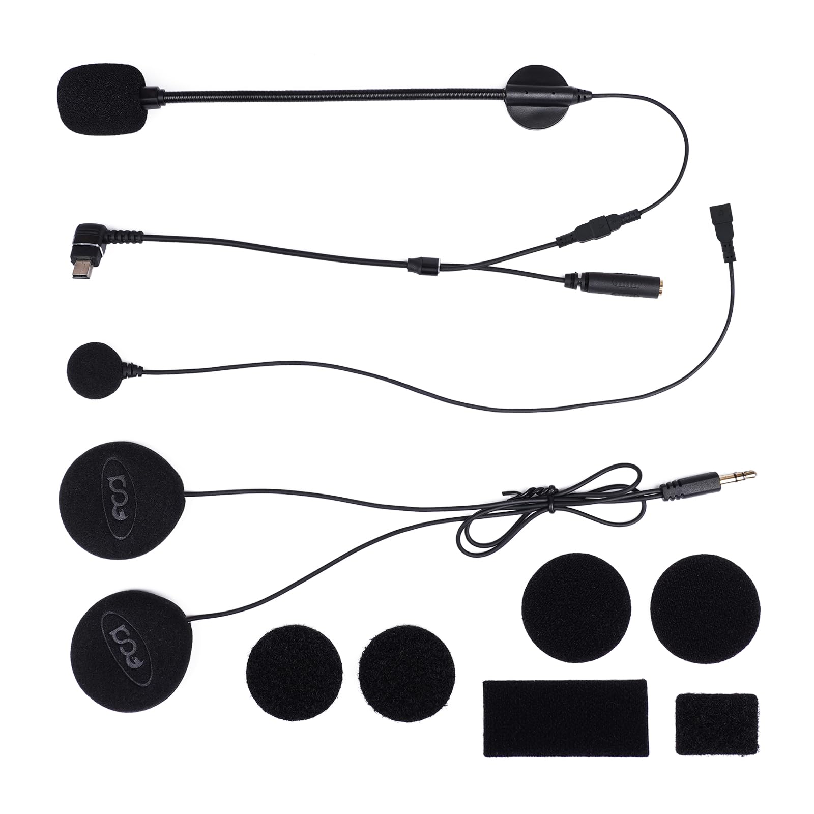 

FODSPORTS Motorcycle Income M1-S Pro Dedicated Headset, Optional Product, Enhanced HI-FI Sound Quality, Helmet Diameter 40mm чёрный