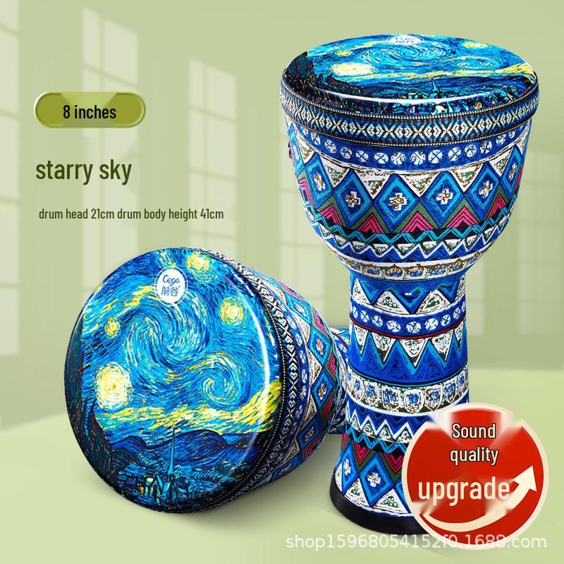 

Африканский барабан из овчины - Большой, Легкий студенческий перкуссионный инструмент, Идеальный для подарков на День защиты детей