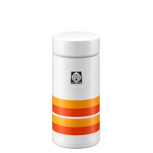 Tiger Vacuum Insulated Bottle, 200ml, Web Exclusive, 100th Anniversary Model, Retro Orange Stripe, MMP-T020WO