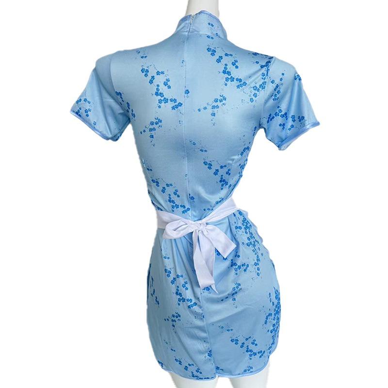 Sex Underwear Sexy Uniform Chinese Girl Cheongsam Pure Desire Little Chef Maid Dress Apron