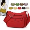 Chinese Ladies Bag New Solid Color Lightweight Nylon Cloth Bag Dumpling Bag Middle-aged Niche Single Shoulder Oblique Span Bag Women