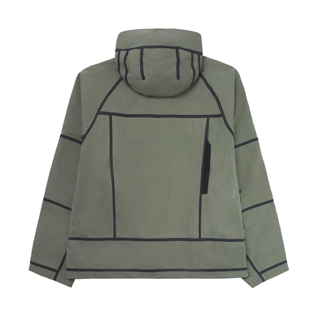 Nike Tech Storm Fit Winddichte Waterdichte Losse Lange Mouwen Jas Heren Jas Licht-Legergroen Zwart HM9474-320