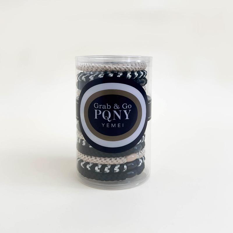 

Плетеные высокоэластичные резинки для волос женские резинки для волос толстые резинки для волос резинки для волос для высокого хвоста и головные уборы 15pcs бежевый/чёрный