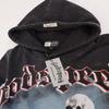 25ss Retro American Trend Washed Hip Hop Hoodie - Autumn/Winter