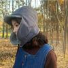 Croogo Pilot Cap with Ear Flight Cold Weather Hat for Outdoor Warm Winter Hat Flaps, Cap, Midwinter, Skiing, Cycling, Hiking, Commuting, Walking,