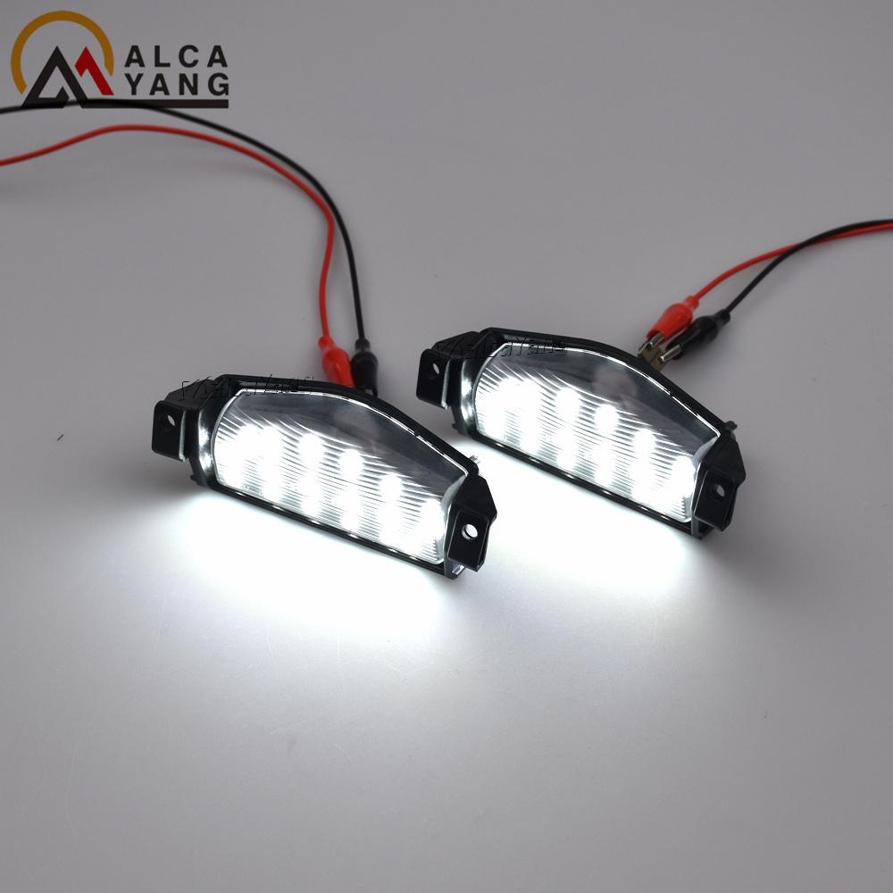 Auto Accessories for Mazda 2 2011-2013 Mazda 3 2009-2013 LED License Plate Lights Car Rear Number Lamps 18SMD White Canbus