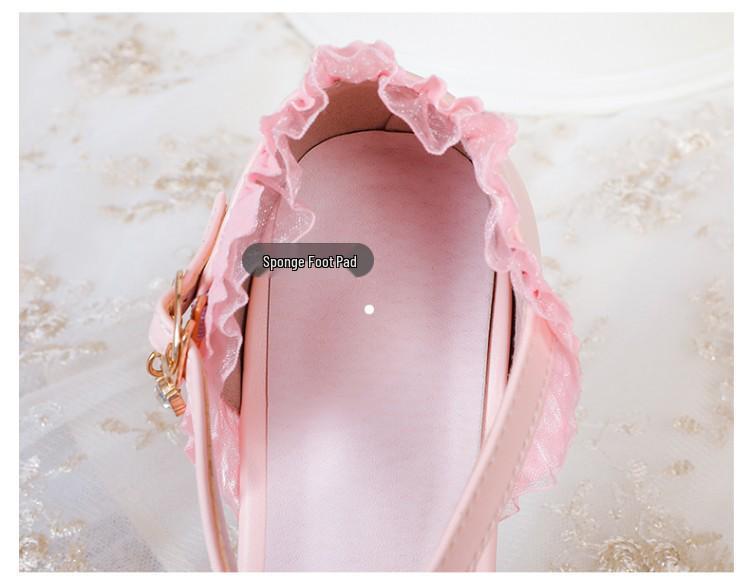 Girls' Cute Lolita Mid-Heel Sandals for Ages 8-9 - 2021 Summer Style