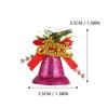 6pcs Plastic Xmas Hanging Decorations Plastic Bells Reusable Home Christmas Tree Bell Bells Decoration Gifts
