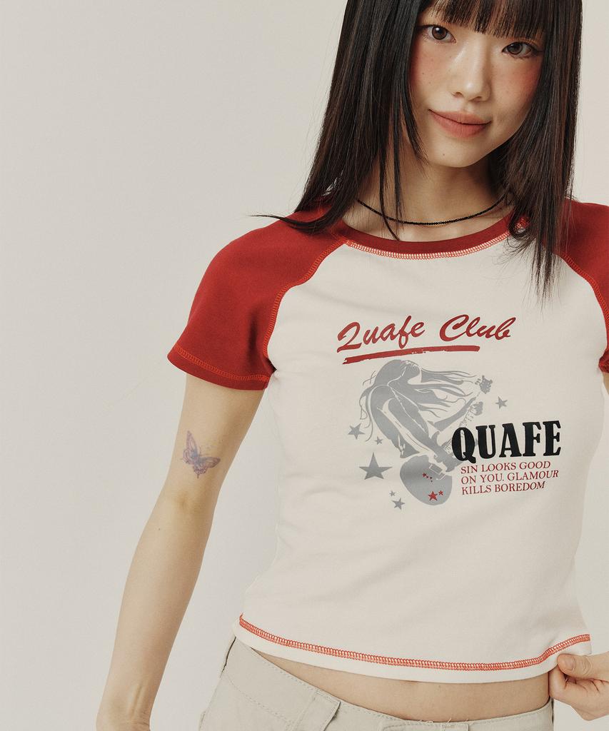 Kkuape Raglan Graphic Slim T-Shirt_2Color