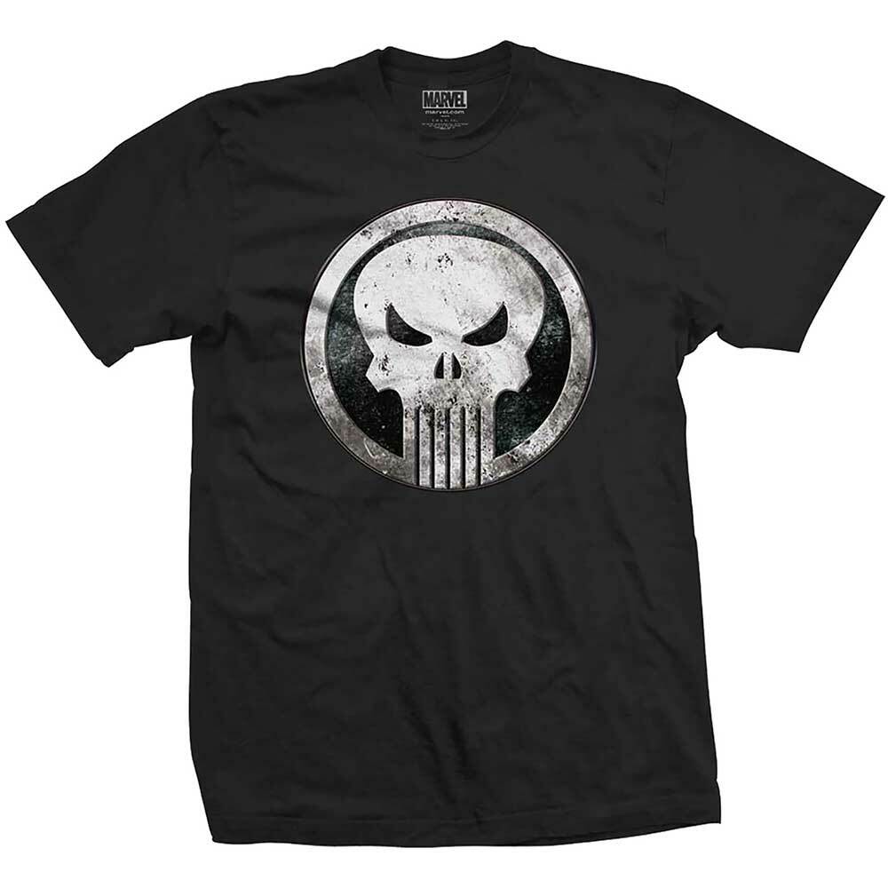 Marvel Punisher Metal Badge Official Merchandise T-shirt MLXL New XXXXL