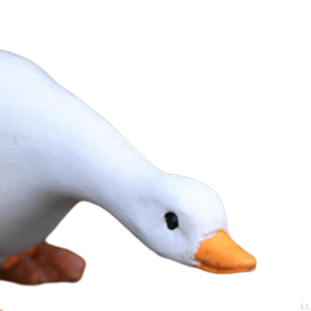 Cute Duck Resin Garden Statue Backyard Pond Ducks Decoration Crafts Animal Figurine Outdoor