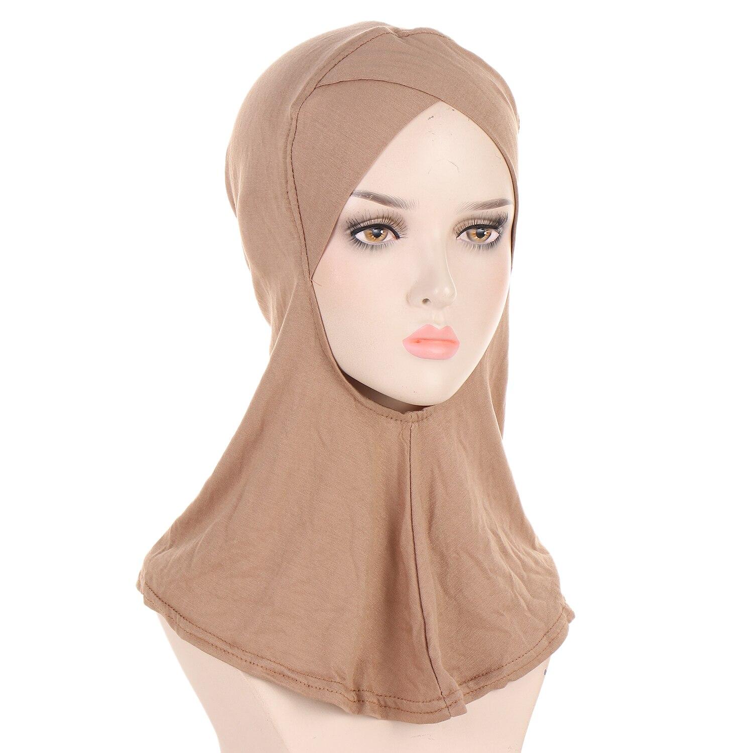 

Крест на лбу мусульманских женщин с полным покрытием, внутренняя шапка хиджаба хаки