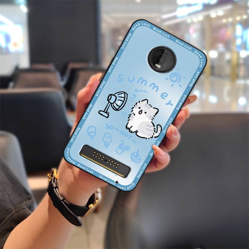 Durable Protective Phone Case For MOTO Z4 Play Graffiti Phone Pouch Cartoon Anti-knock TPU Waterproof Cute Soft Case