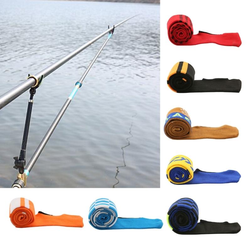 Fishing Rod Sleeve Rod Cover, Elastic Fishing Rod Sock for Protecting Fishing Rod, Protector Poles Gloves Fishing Tools
