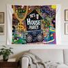 90s Retro Boombox Tapestry Wall Hanging - Horizontal Boombox Art Poster Suitable for Decor, Dorm Room, Bedroom - Vintage Boombox Wall Decorations for 