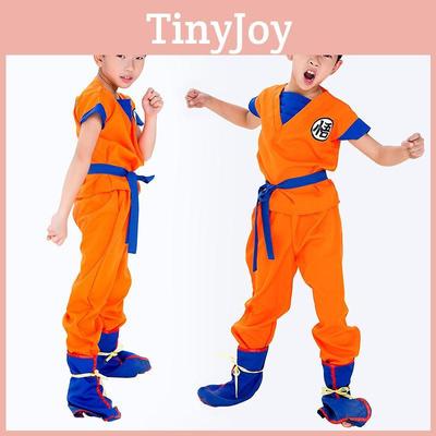 Vibrant Kids Adult Anime Dragon Ball Z Goku Cosplay Costume Set For Fancy Parties